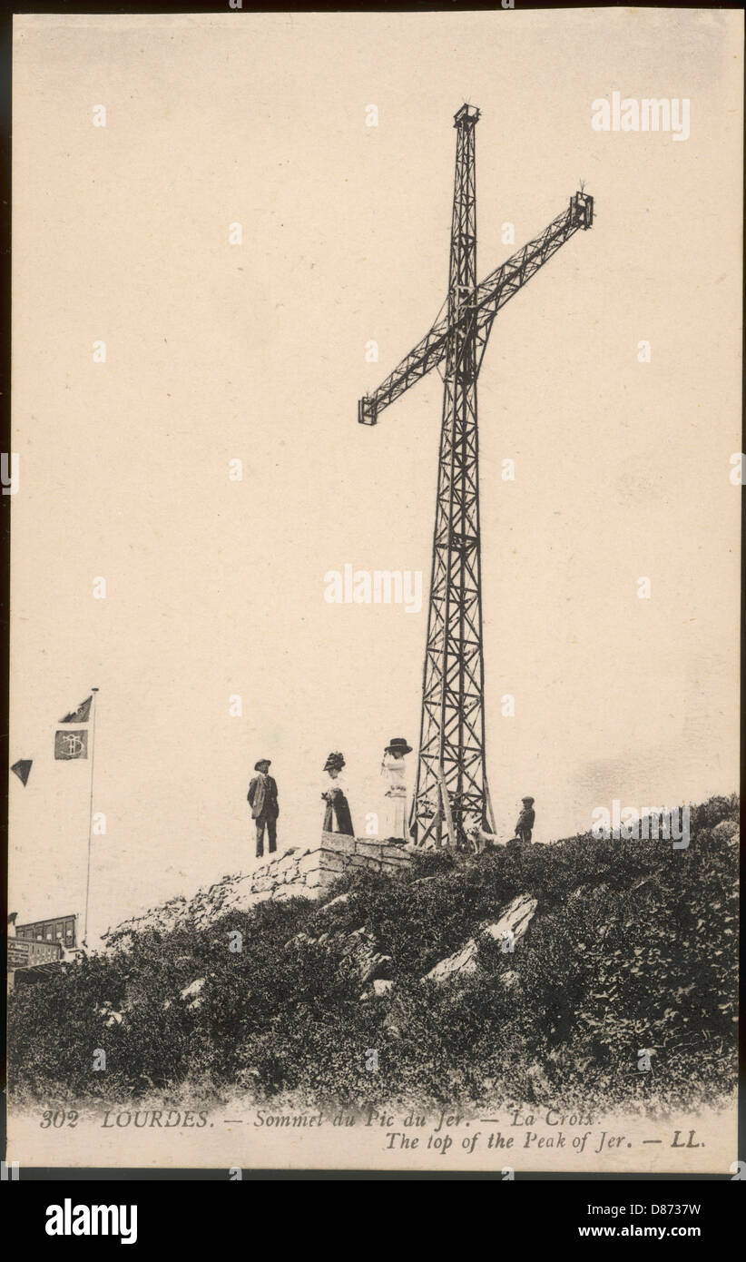 CROIX DU PIC DU JER Banque D'Images