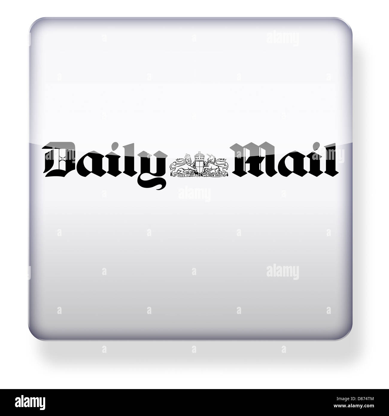Daily Mail logo comme une icône de l'application. Chemin de détourage inclus. Banque D'Images
