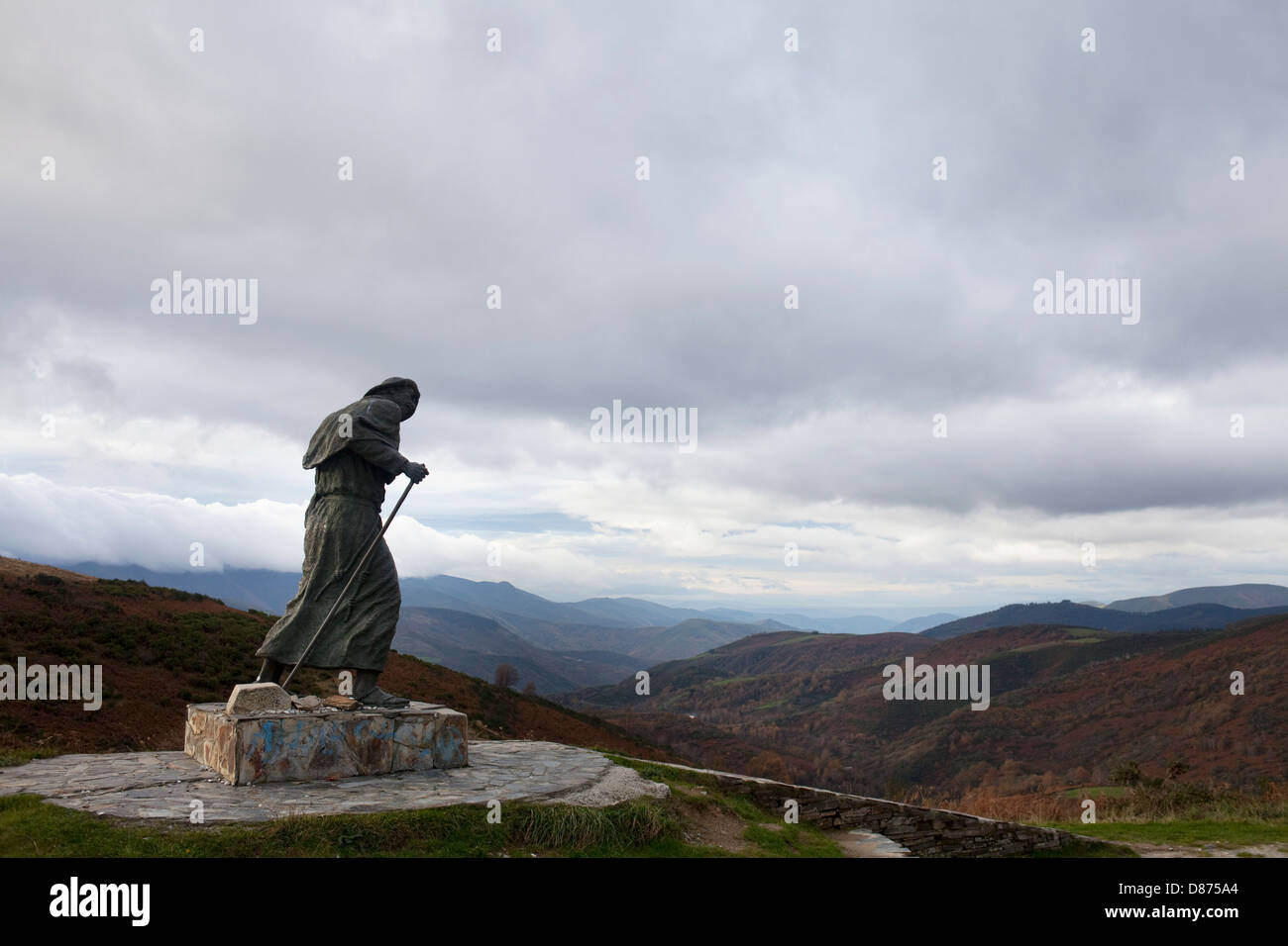 Pilgrim Monument dans le haut de saint Roque, 1270 mètres. Banque D'Images