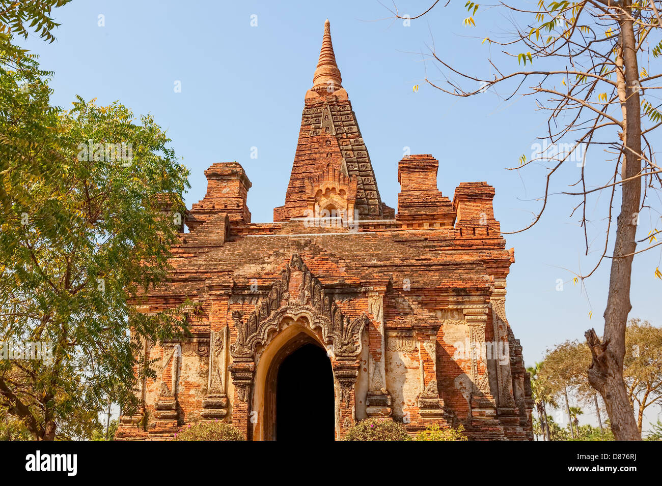 Temple Gubyaukgyi Bagan Banque D'Images