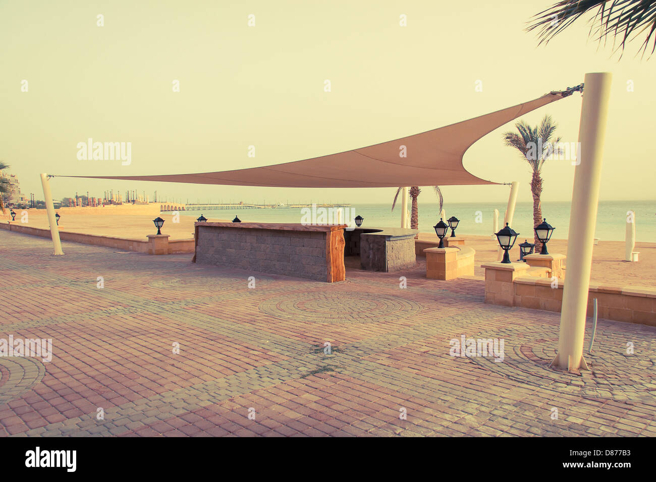 Bar sur la côte de la mer Rouge, près de Hurghada Banque D'Images