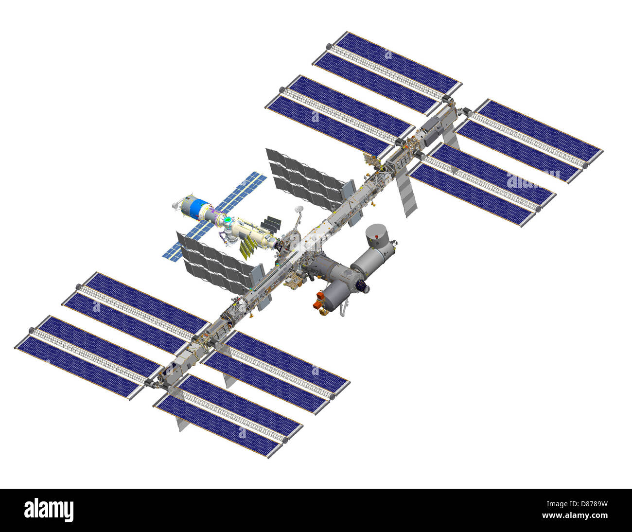 STS-119 (ISS après le rendu de l'ordinateur d'août 2006).jpg Banque D'Images