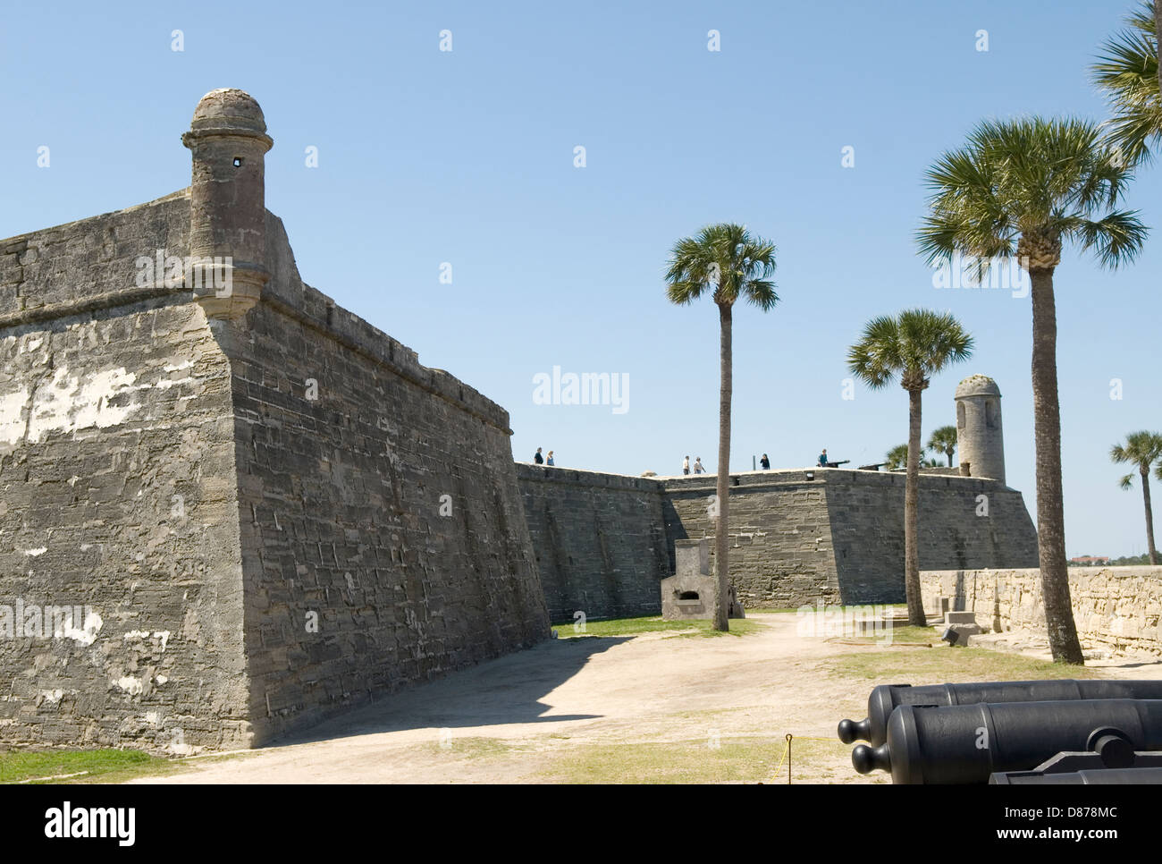 Castillo de San Marcos St Augustine en Floride USA. Banque D'Images