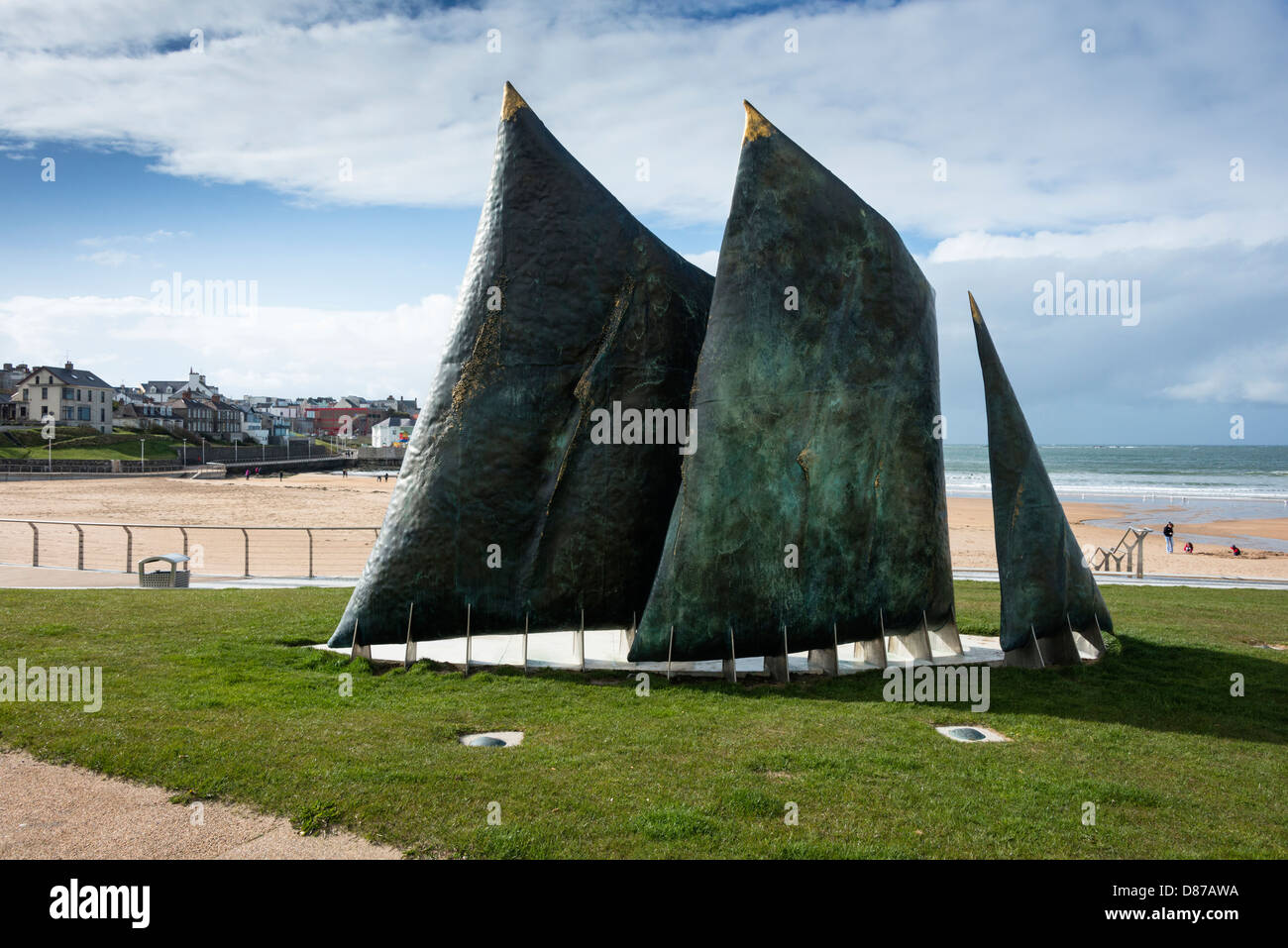 L'art contemporain en Portrush Banque D'Images