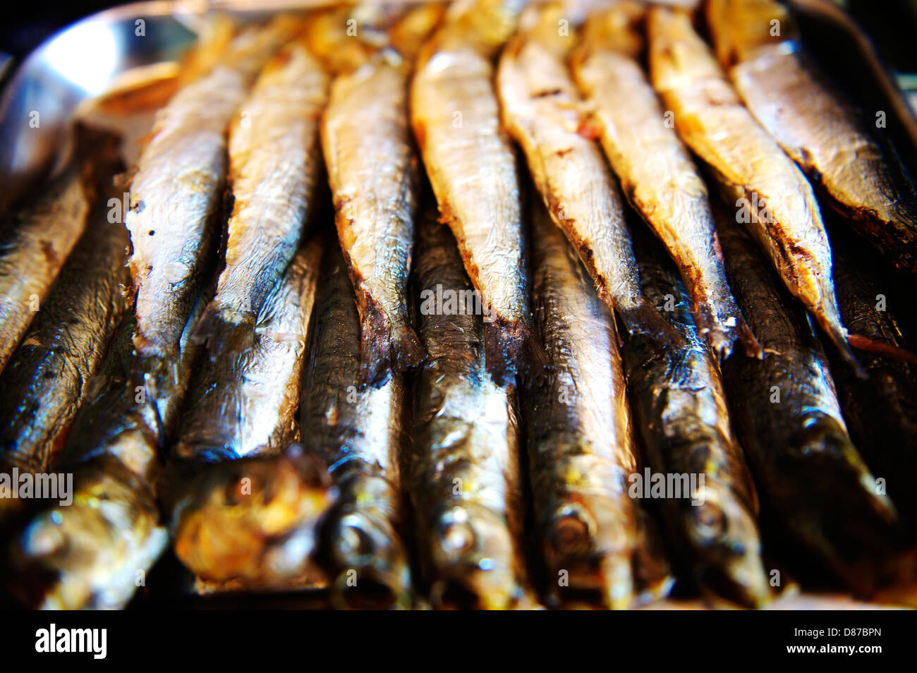 Sardines fumées de Pinneys à Orford Banque D'Images