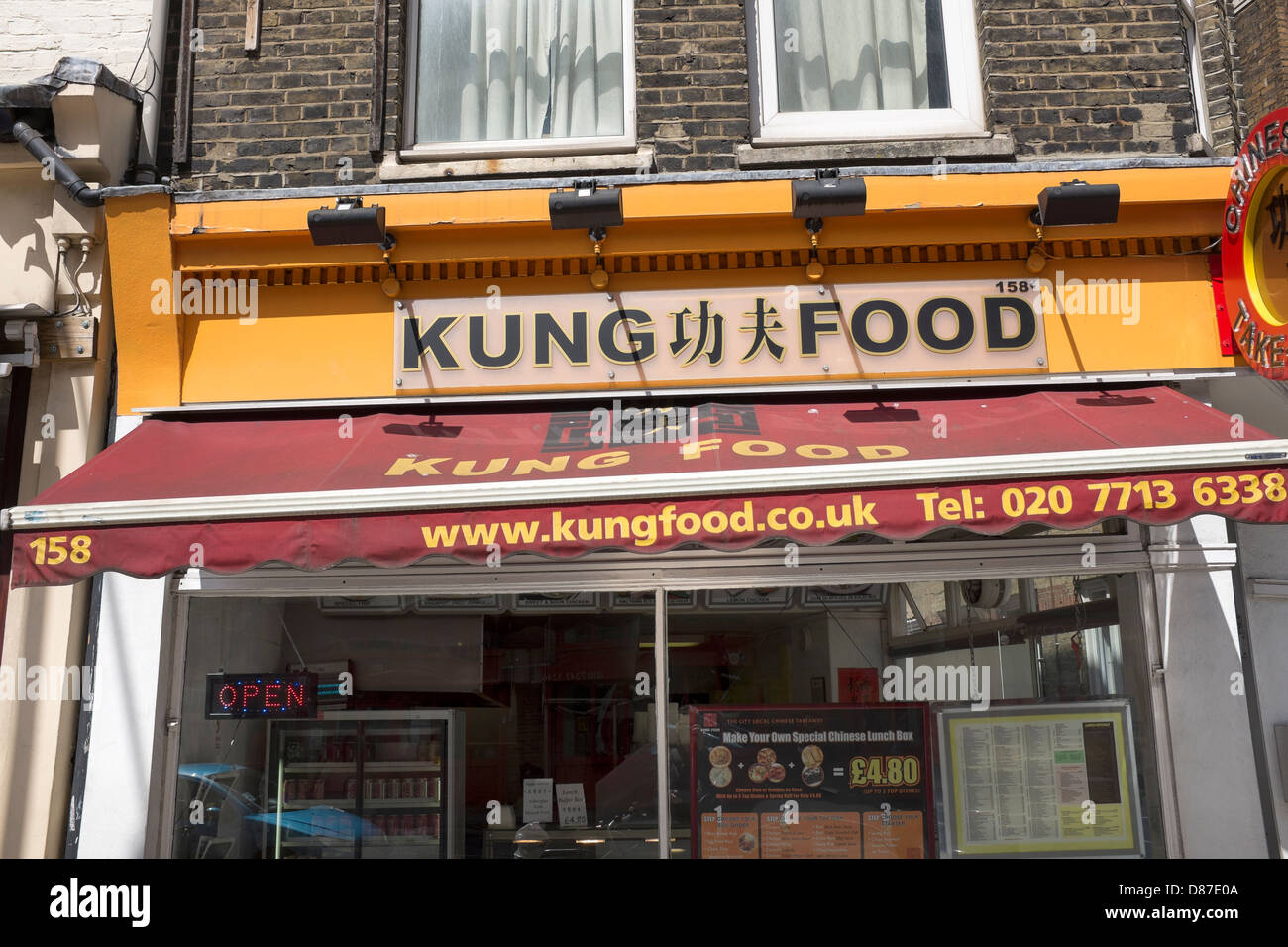 Kung Food Fast Food Restaurant Clerkenwell Road London Banque D'Images