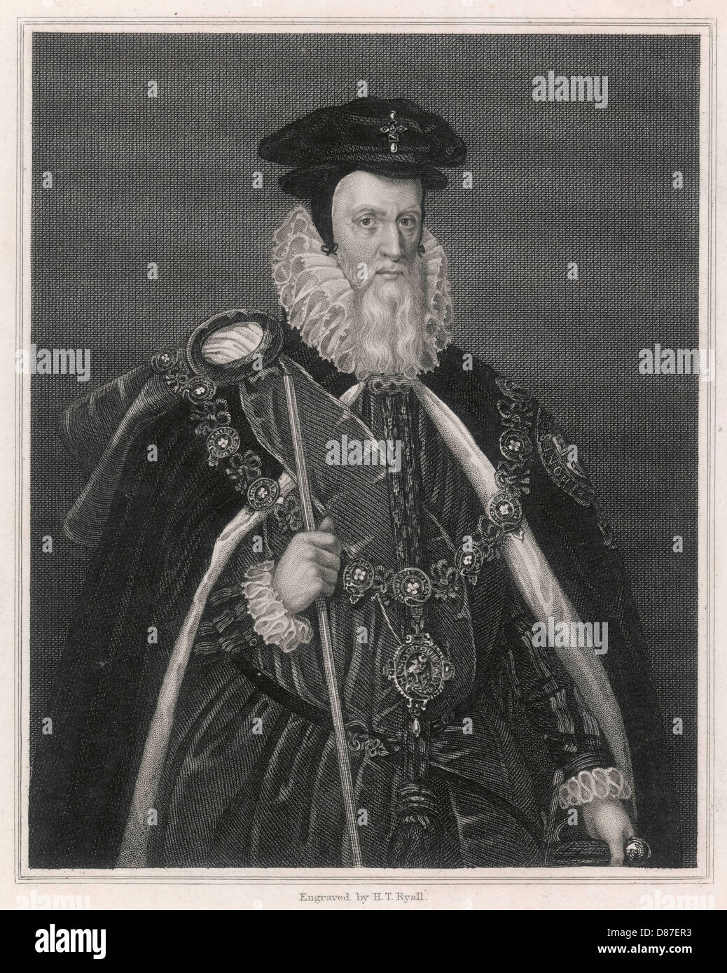 WILLIAM CECIL LORD BURGHLEY Banque D'Images