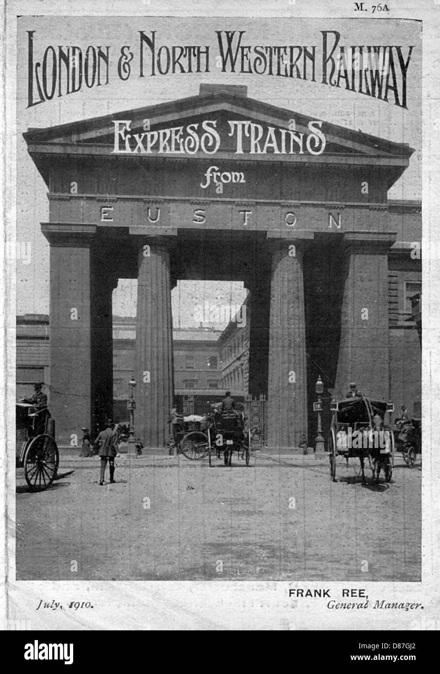 EUSTON ARCH 1910 Banque D'Images