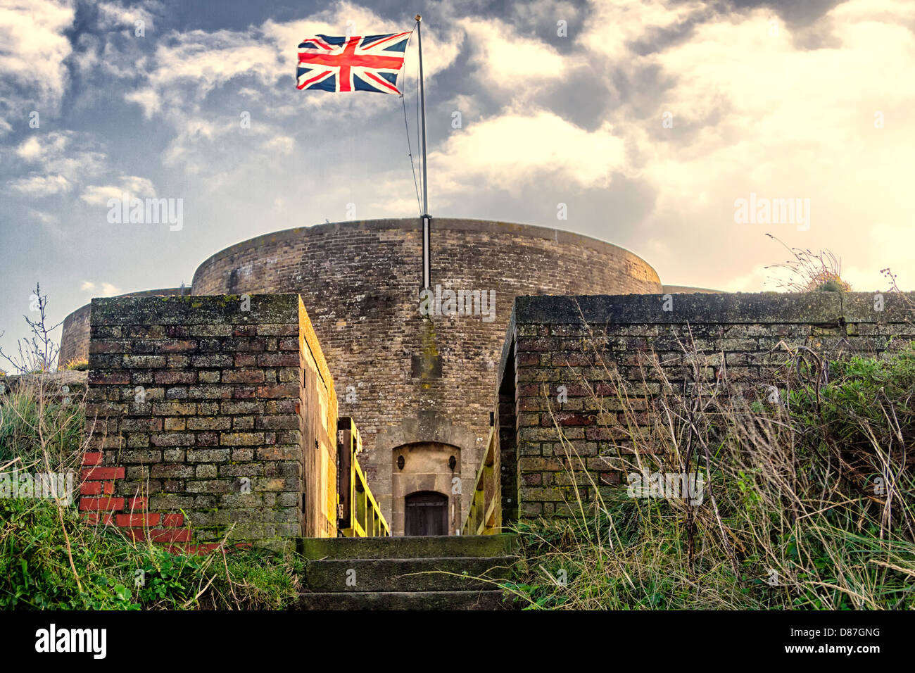 La tour Martello, Aldeburgh, Suffolk, Angleterre Banque D'Images