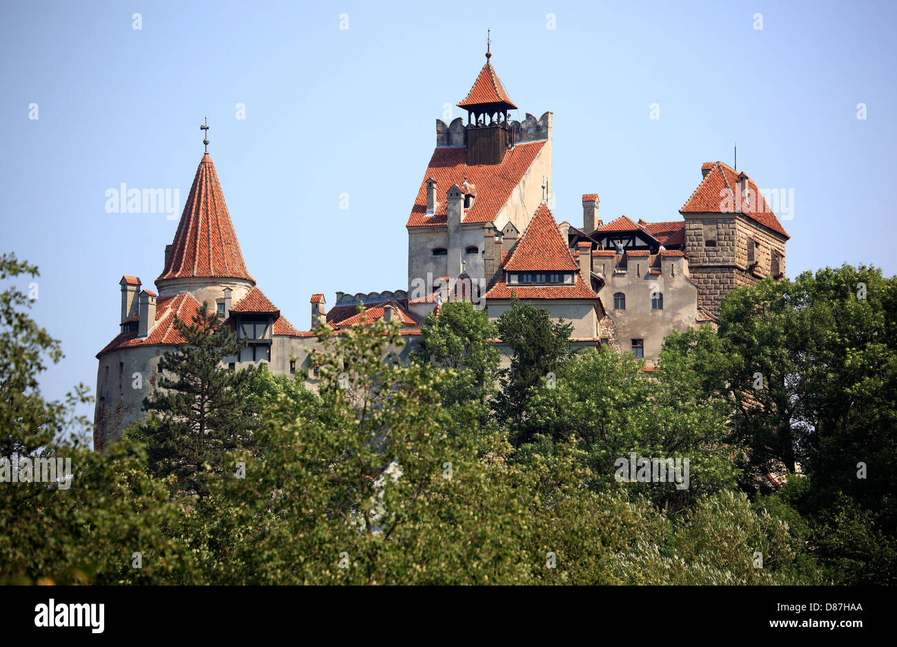 Le Château de Bran, château de Dracula, le comté de Brasov, en Transylvanie, Roumanie Banque D'Images