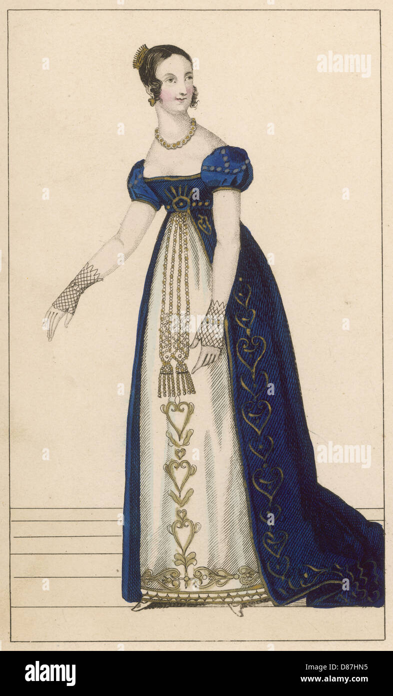 COSTUME/FEMME/FR. 1800 Banque D'Images