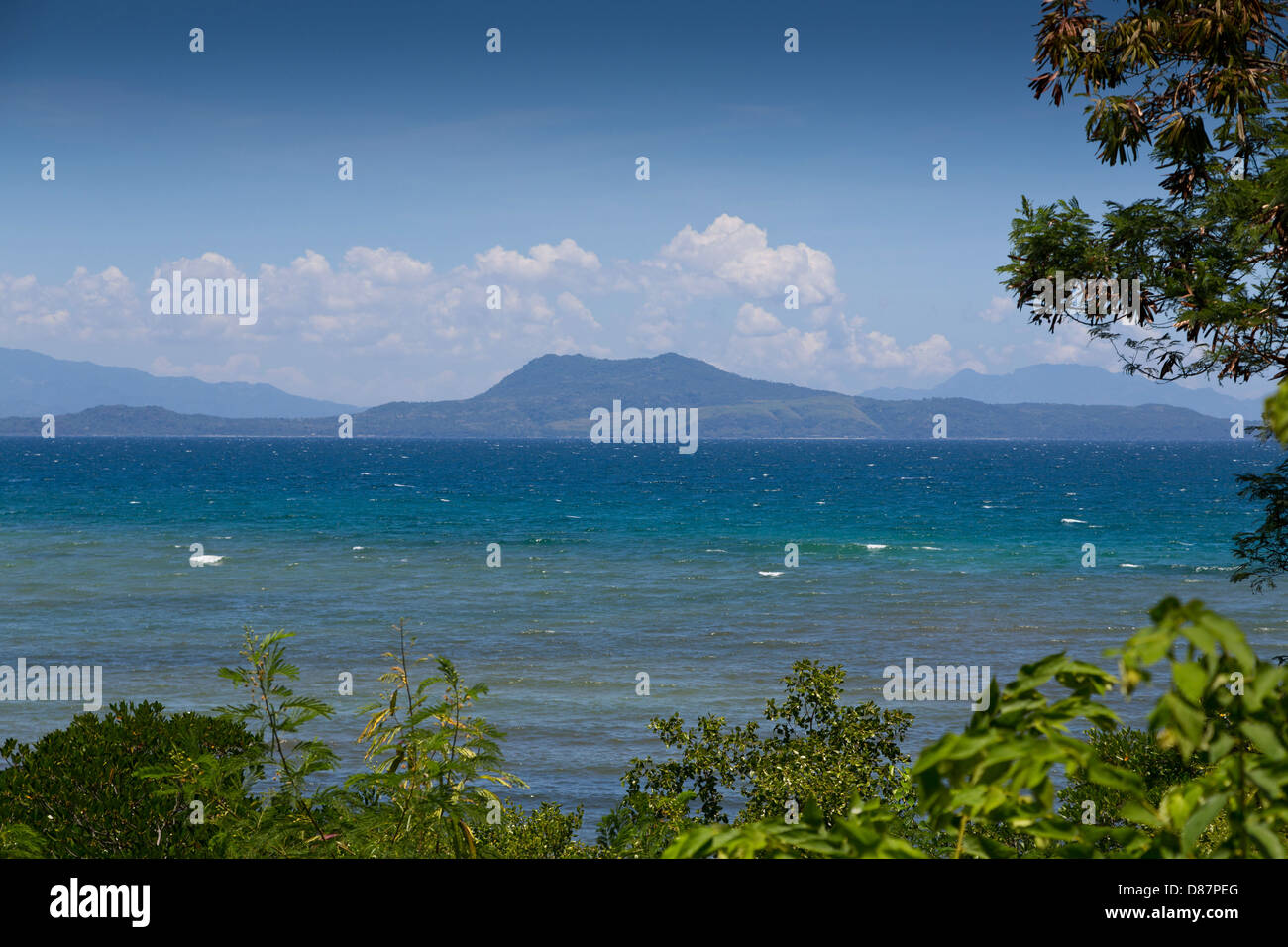 Paysage côtier dans Mindoro oriental, Philippines Banque D'Images