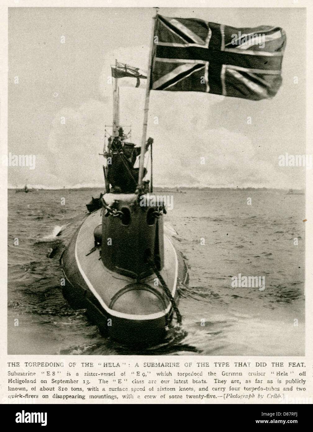 Sous-marin britannique E8 Banque D'Images
