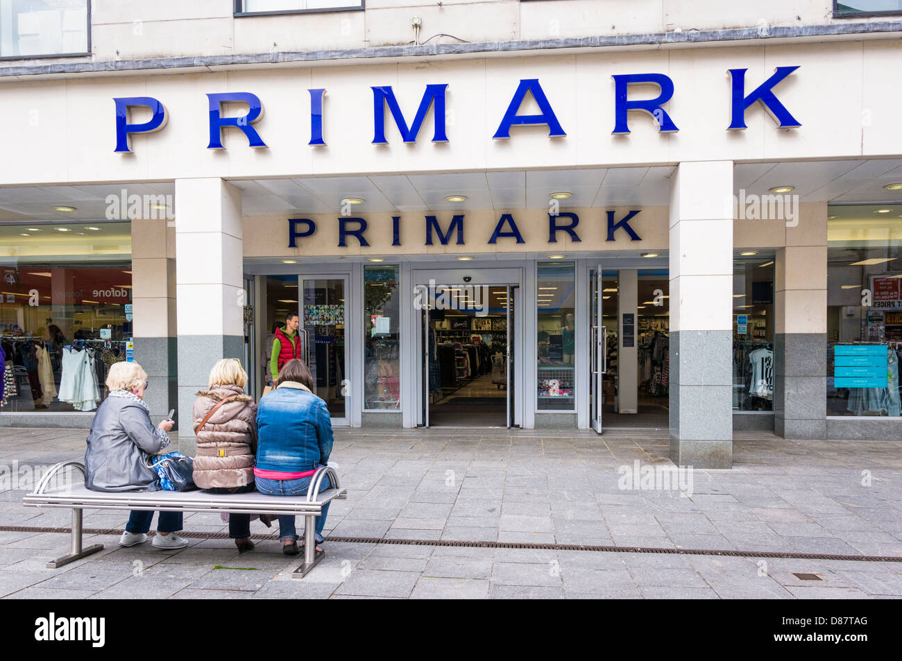 Primark store porte d'entrée, England, UK Banque D'Images