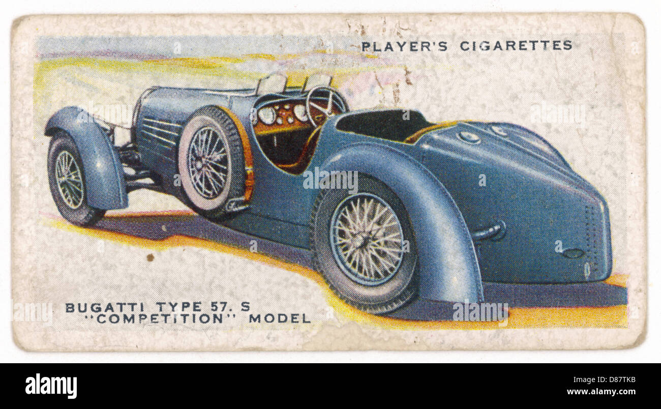 Modèle Bugatti 57.S - 1930s Banque D'Images