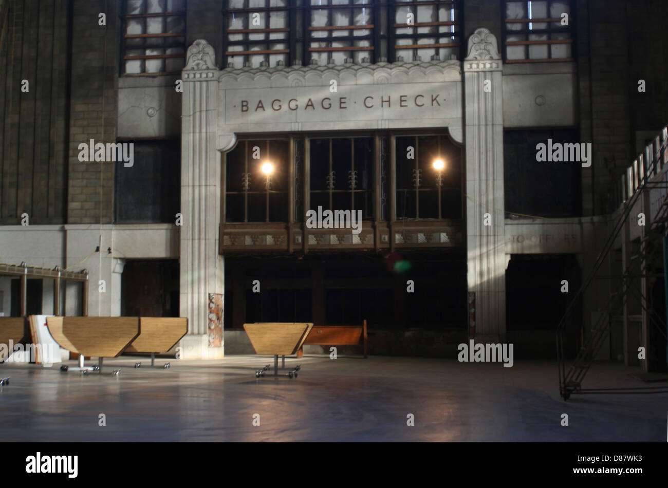 Buffalo Central Terminal concourse 2. Banque D'Images