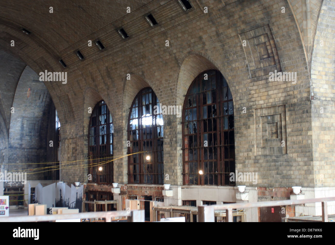 Buffalo Central Terminal concourse 3. Banque D'Images