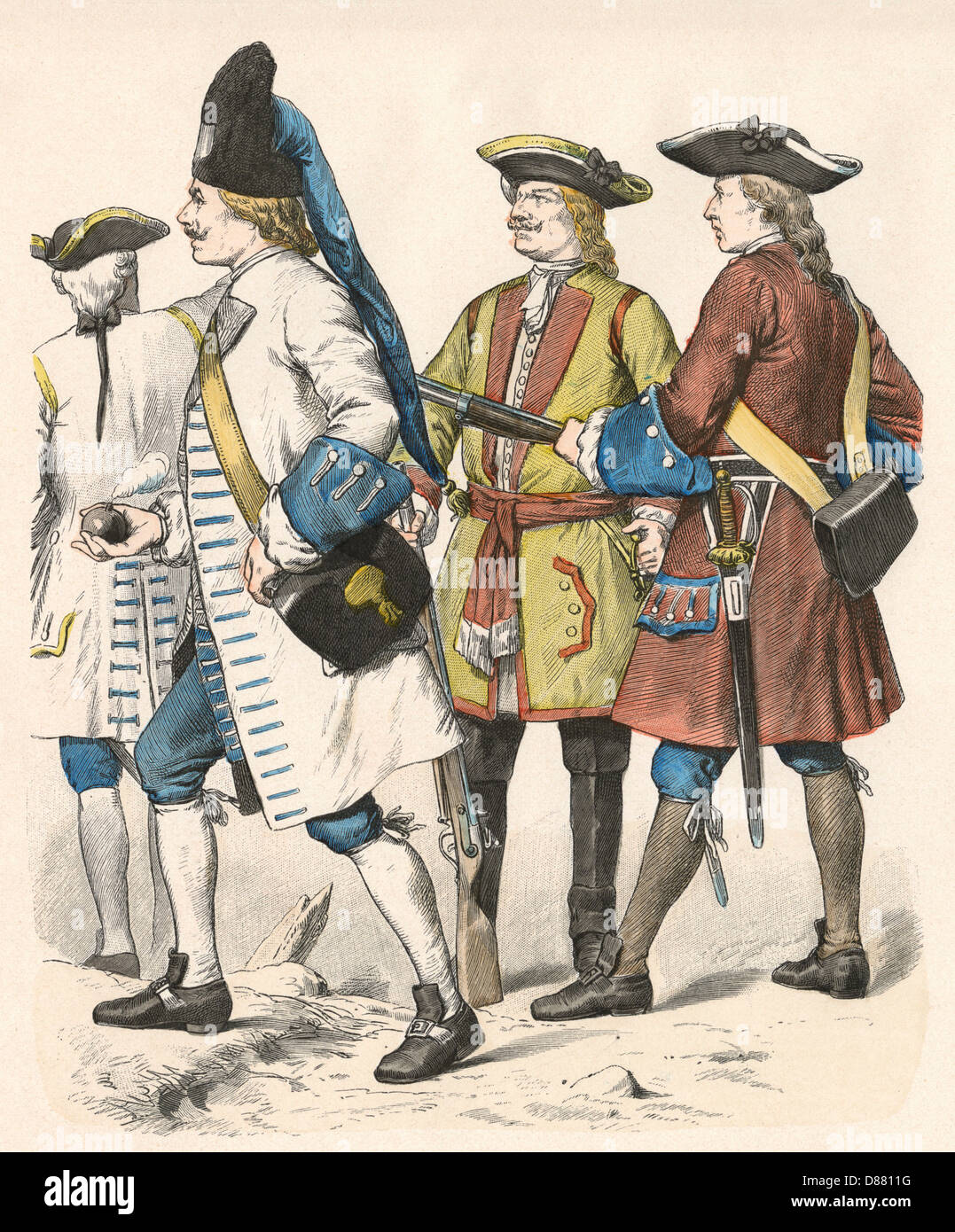 ARMÉE ALLEMANDE 1738 Banque D'Images