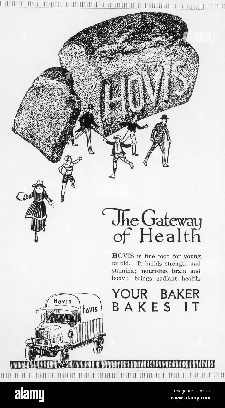 PUBLICITÉ/HOVIS BREAD 1920 Banque D'Images