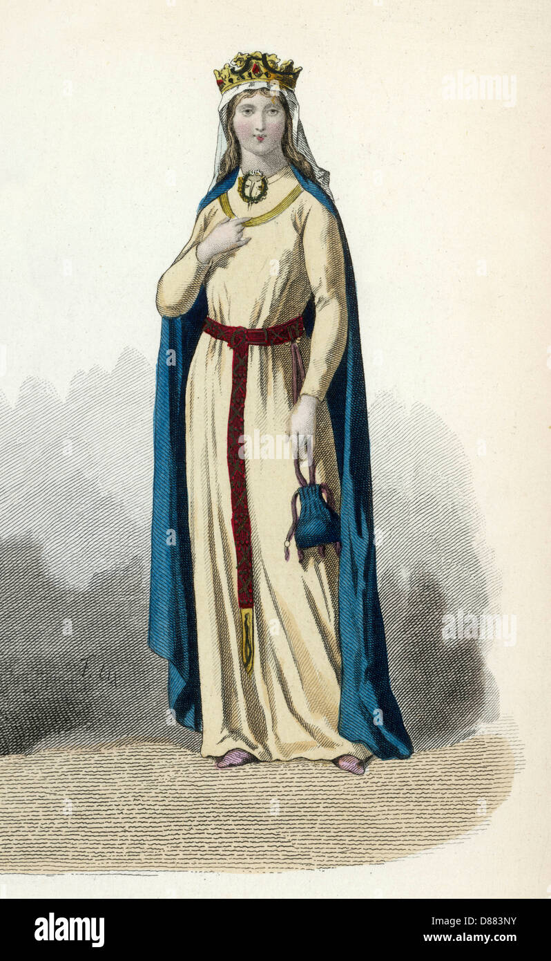 Femme capétienne, 11th siècle Banque D'Images