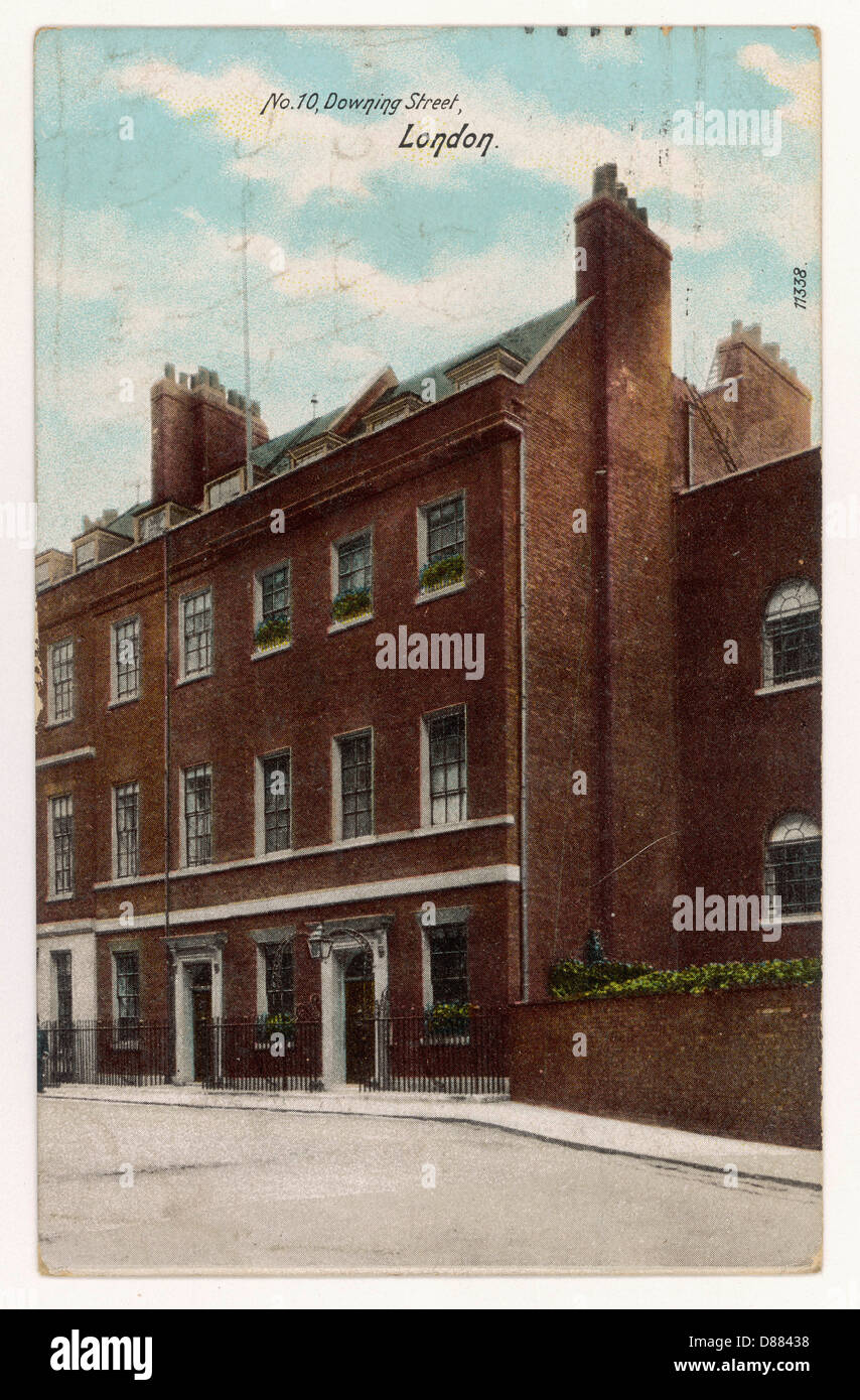 10 DOWNING ST/CARTE POSTALE Banque D'Images