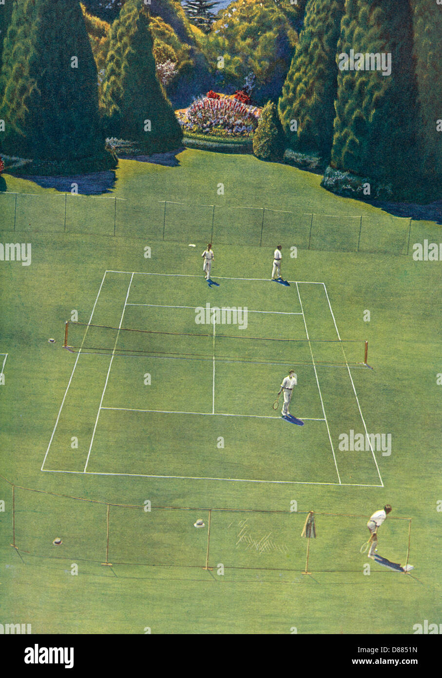 Tennis d'en haut Banque D'Images