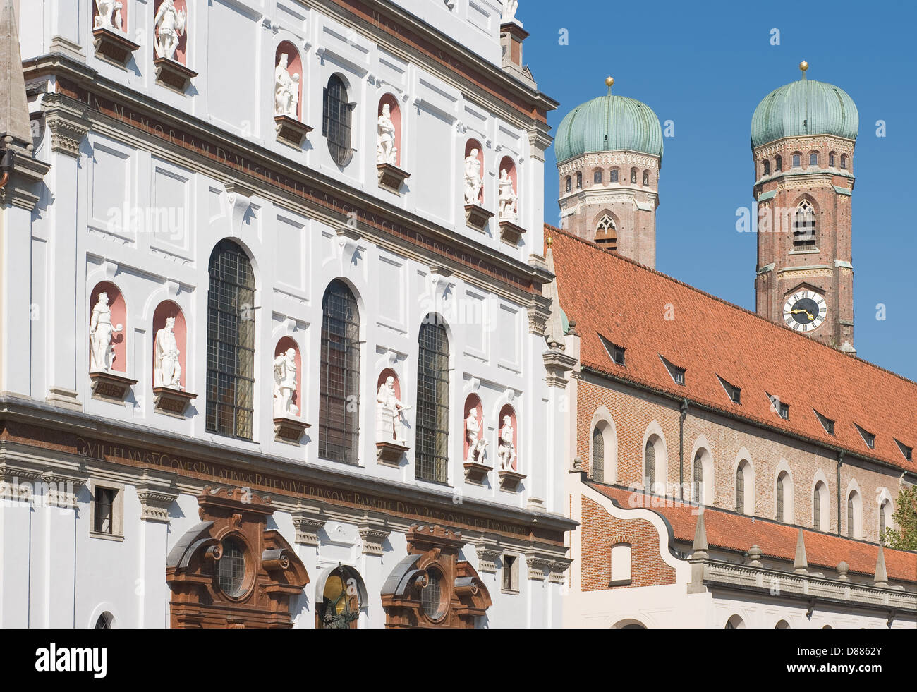 Église Saint-michel de Munich est la plus grande église Renaissance au nord des Alpes Banque D'Images