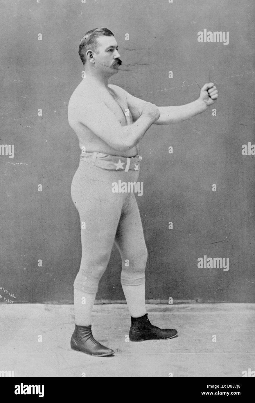 John L. Sullivan 1898. Banque D'Images