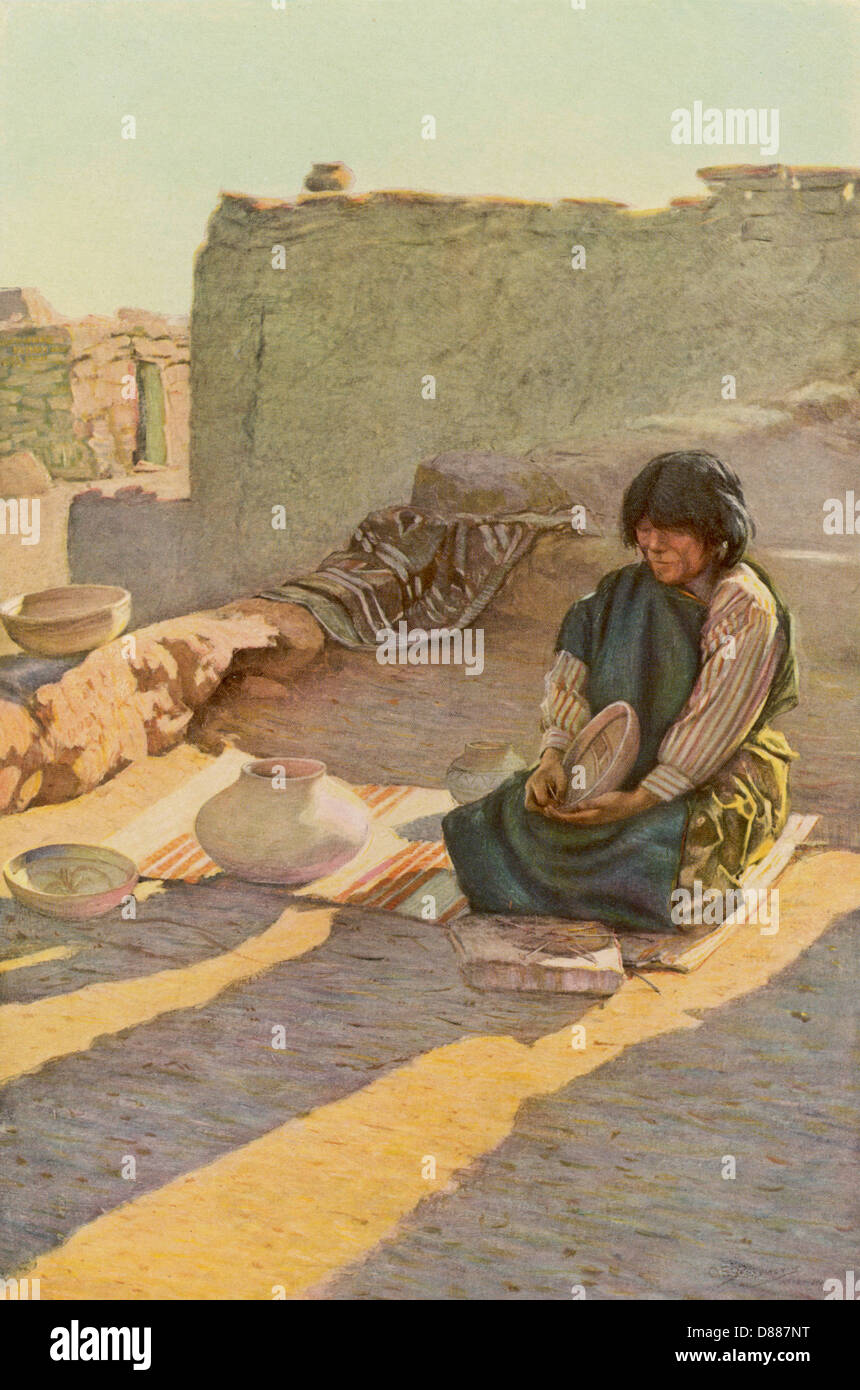 HOPI POTTER 1908 Banque D'Images