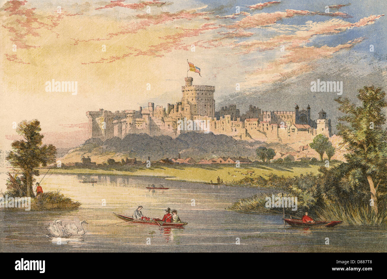 CHÂTEAU DE WINDSOR/1863 Banque D'Images