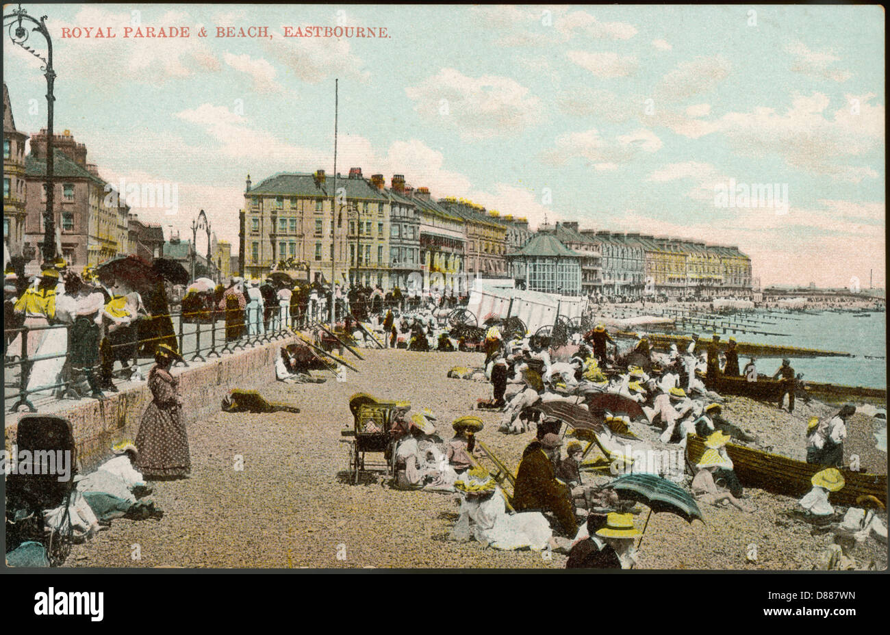 EASTBOURNE/PLAGE C1905 Banque D'Images
