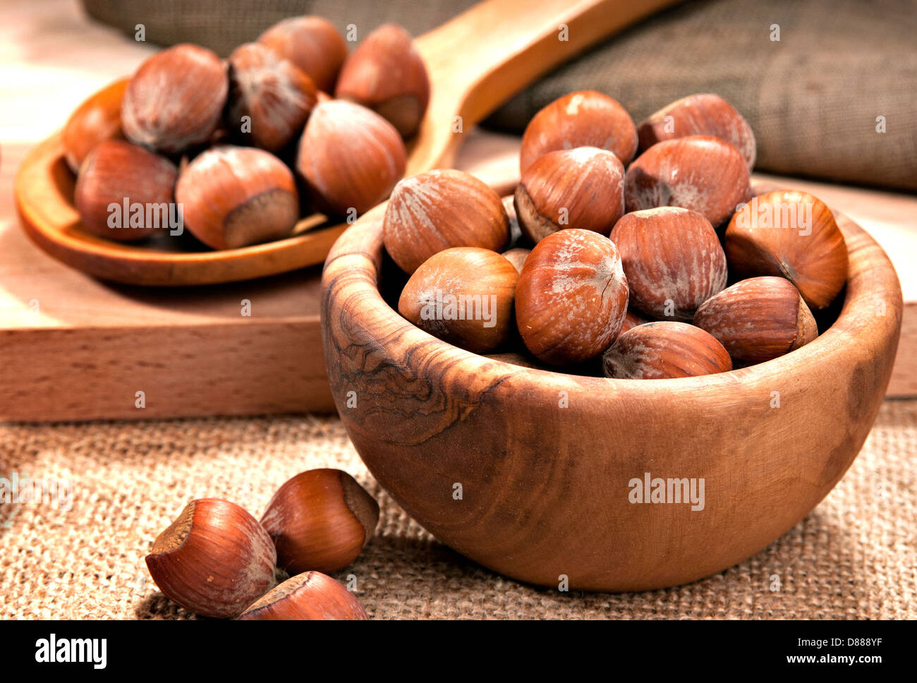 Noisettes Banque D'Images