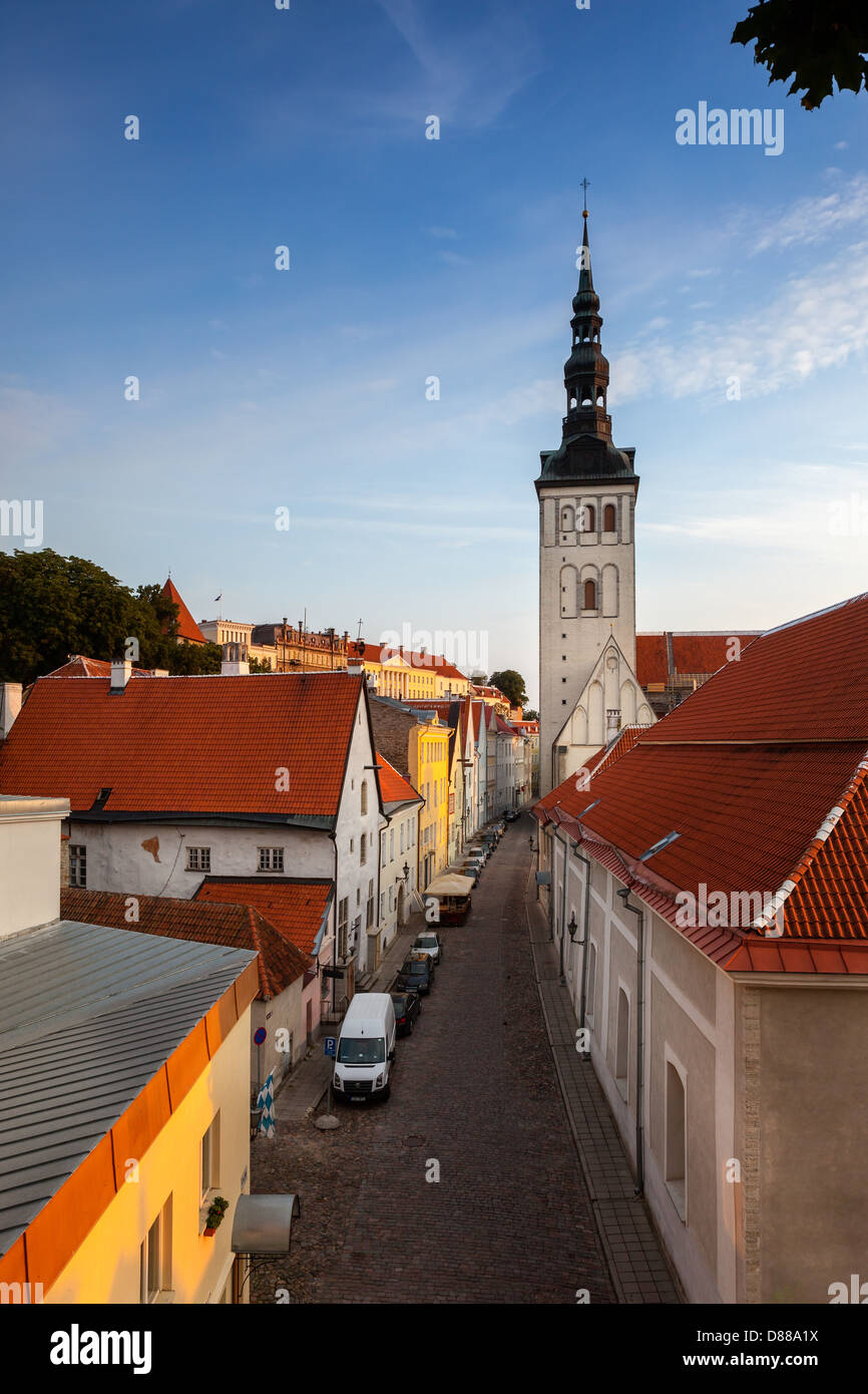 Tallinn est la capitale et la plus grande ville d'Estonie.Il est situé sur la rive du golfe de Finlande. Banque D'Images