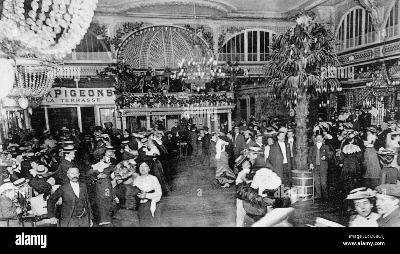 Salle de danse, Moulin de la Galette, Paris, France Banque D'Images