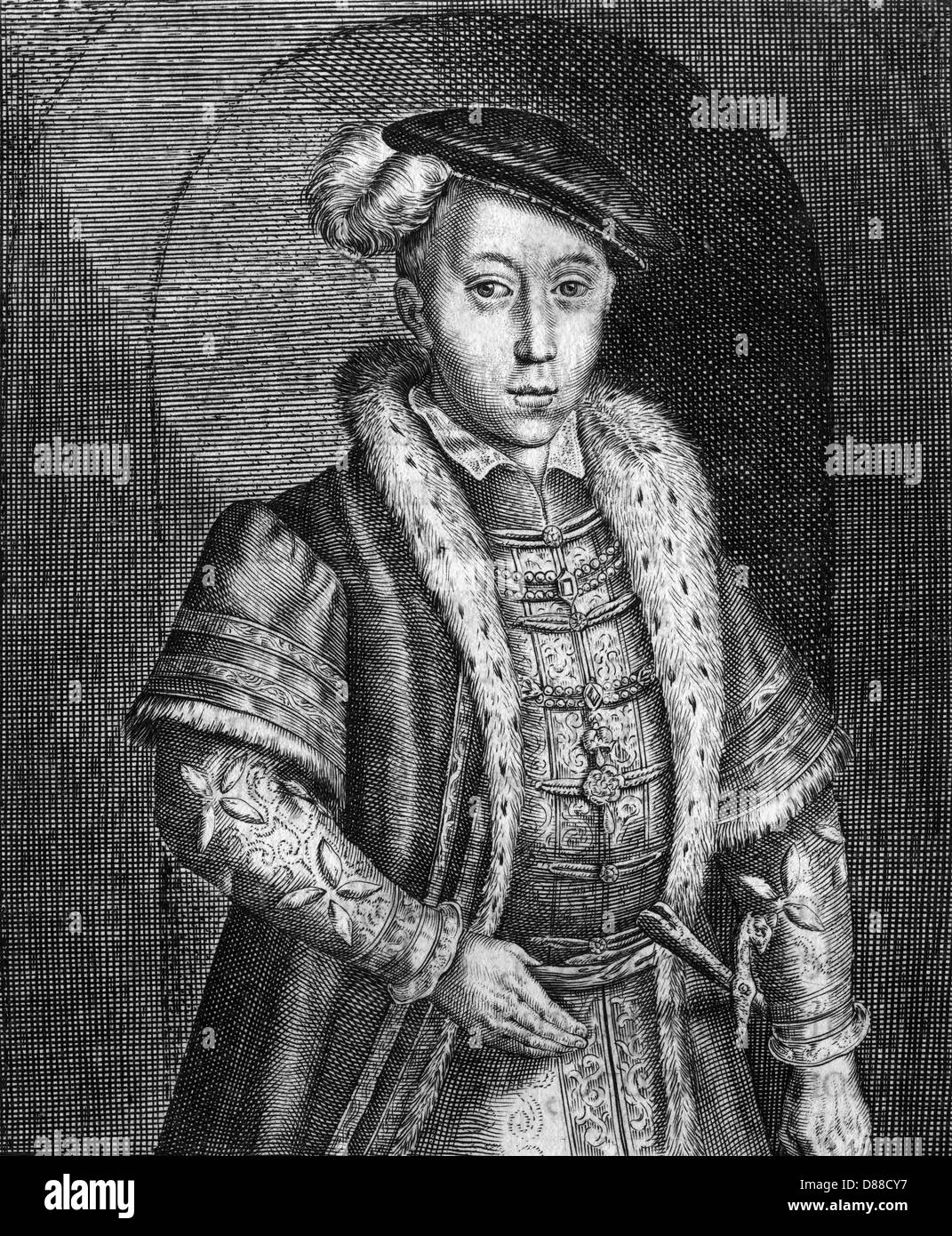 EDWARD VI/1537-1553 Banque D'Images