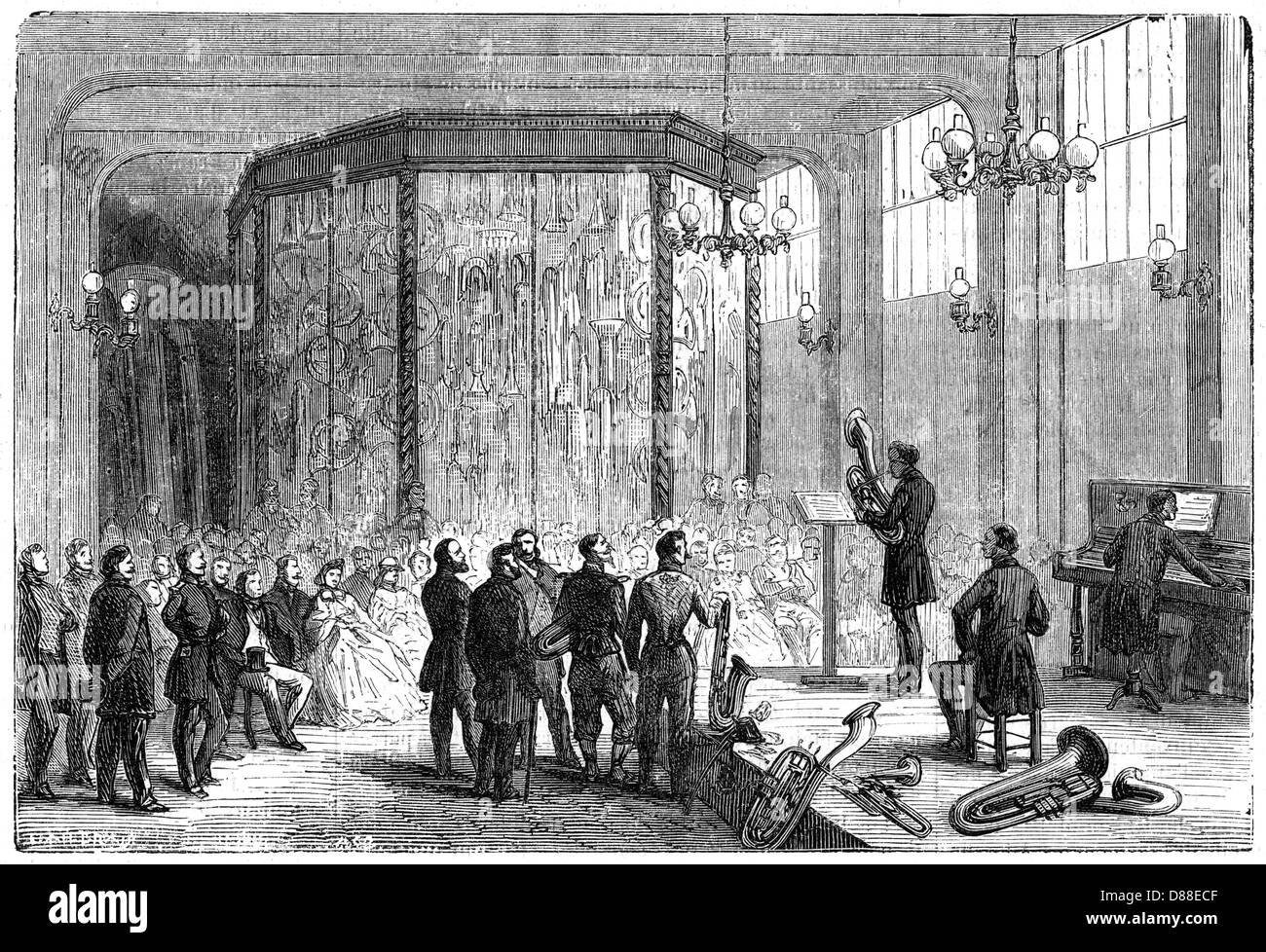 SAX dans la salle d'exposition 1864 Banque D'Images