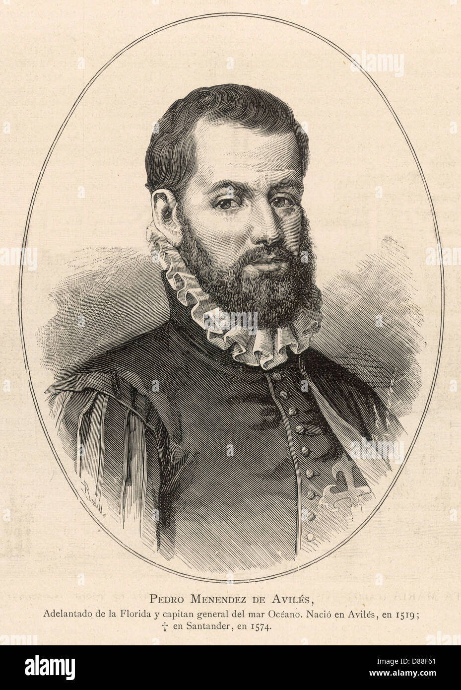 PEDRO MENENDEZ DE AVILES Banque D'Images