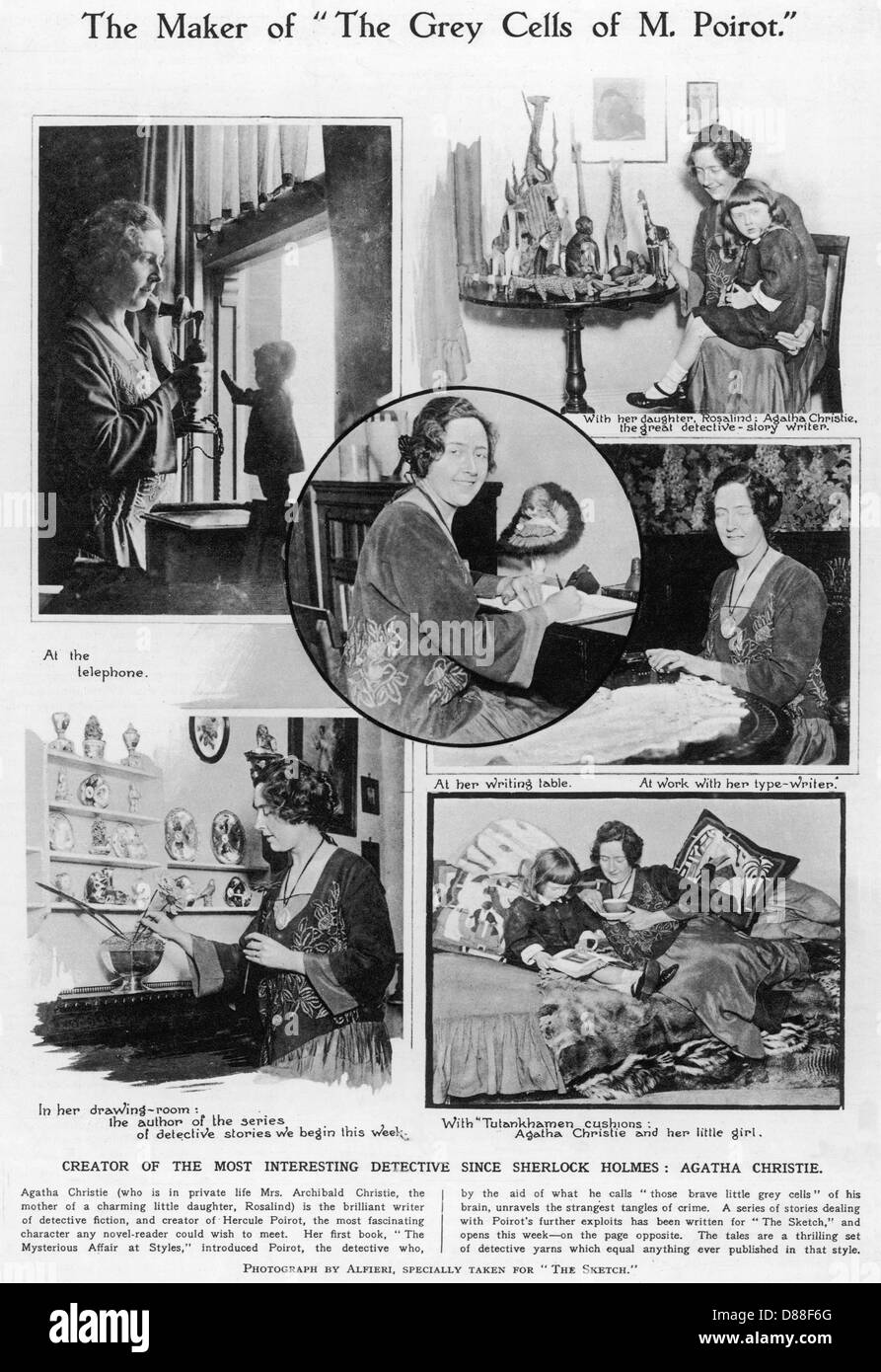 AGATHA CHRISTIE, SCÈNES Banque D'Images