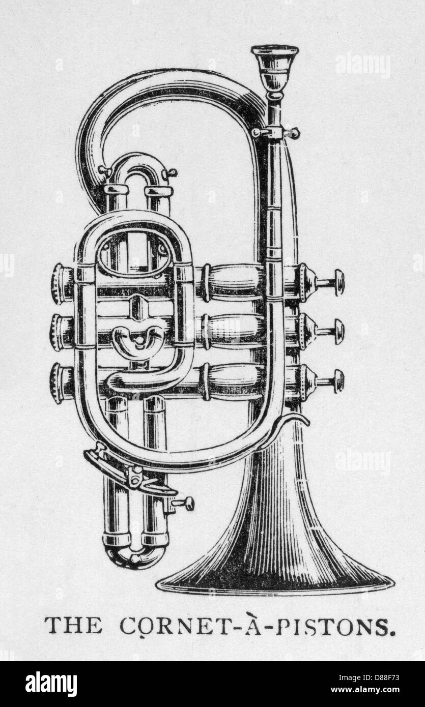 Cornet à lui seul Banque D'Images