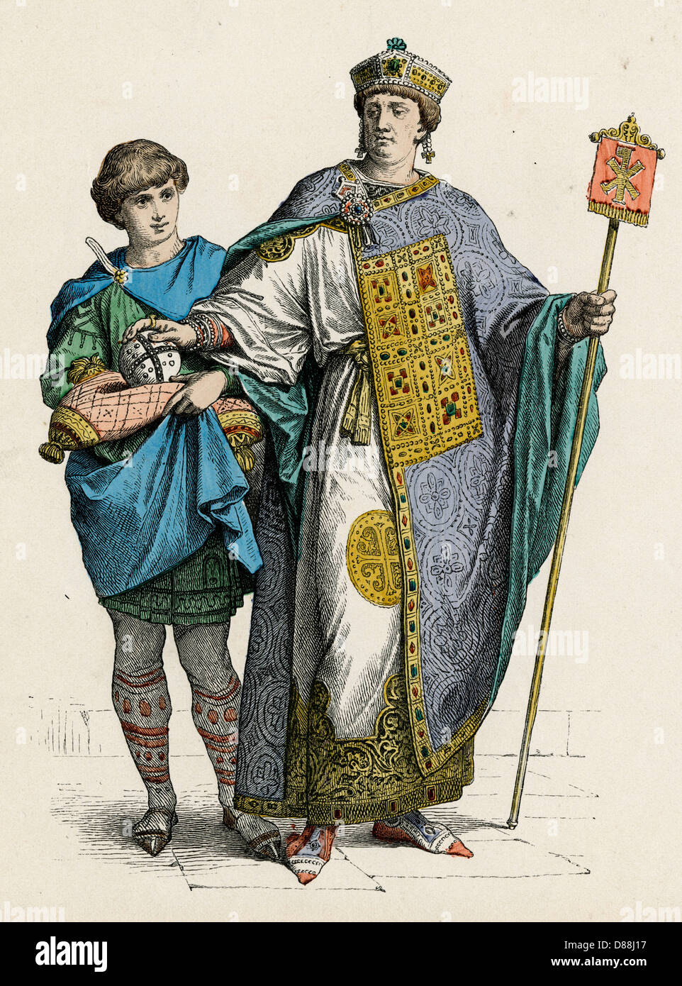 L'empereur byzantin Banque D'Images