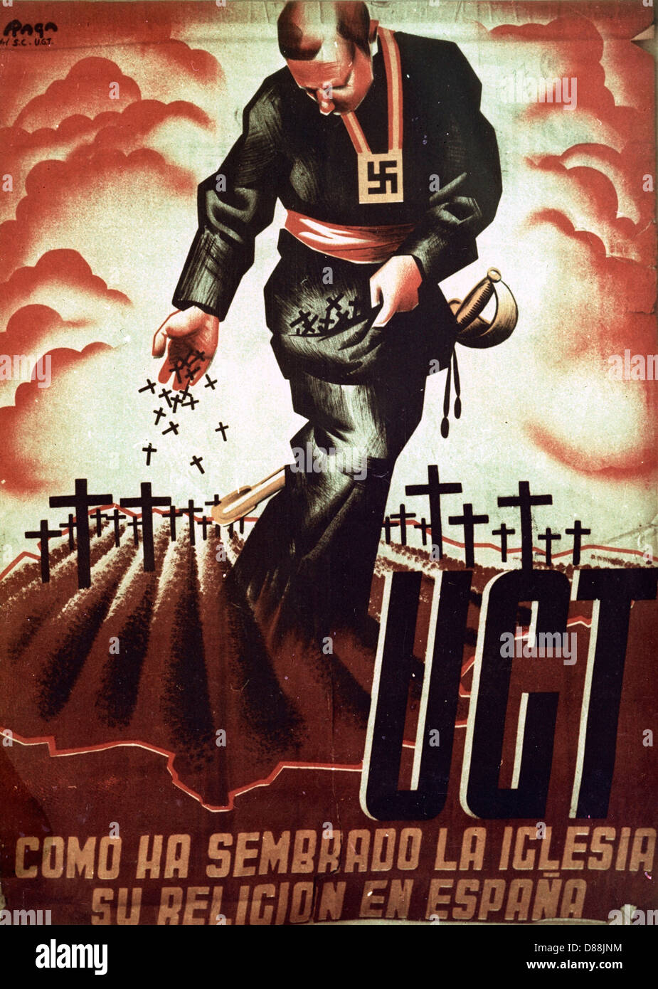 ESPAGNE/GUERRE CIVILE/AFFICHE Banque D'Images