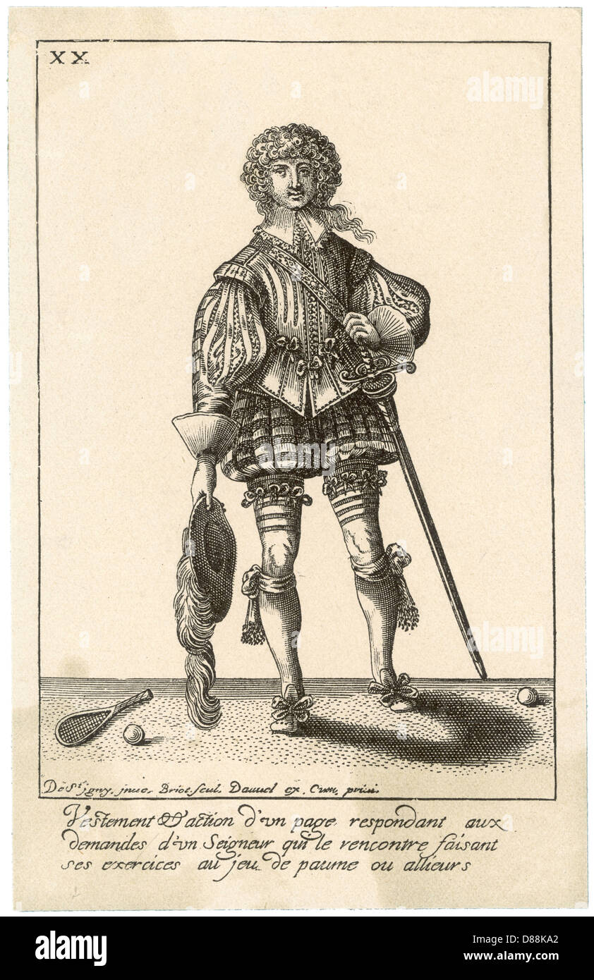 FRENCH BALL-BOY/1629 Banque D'Images
