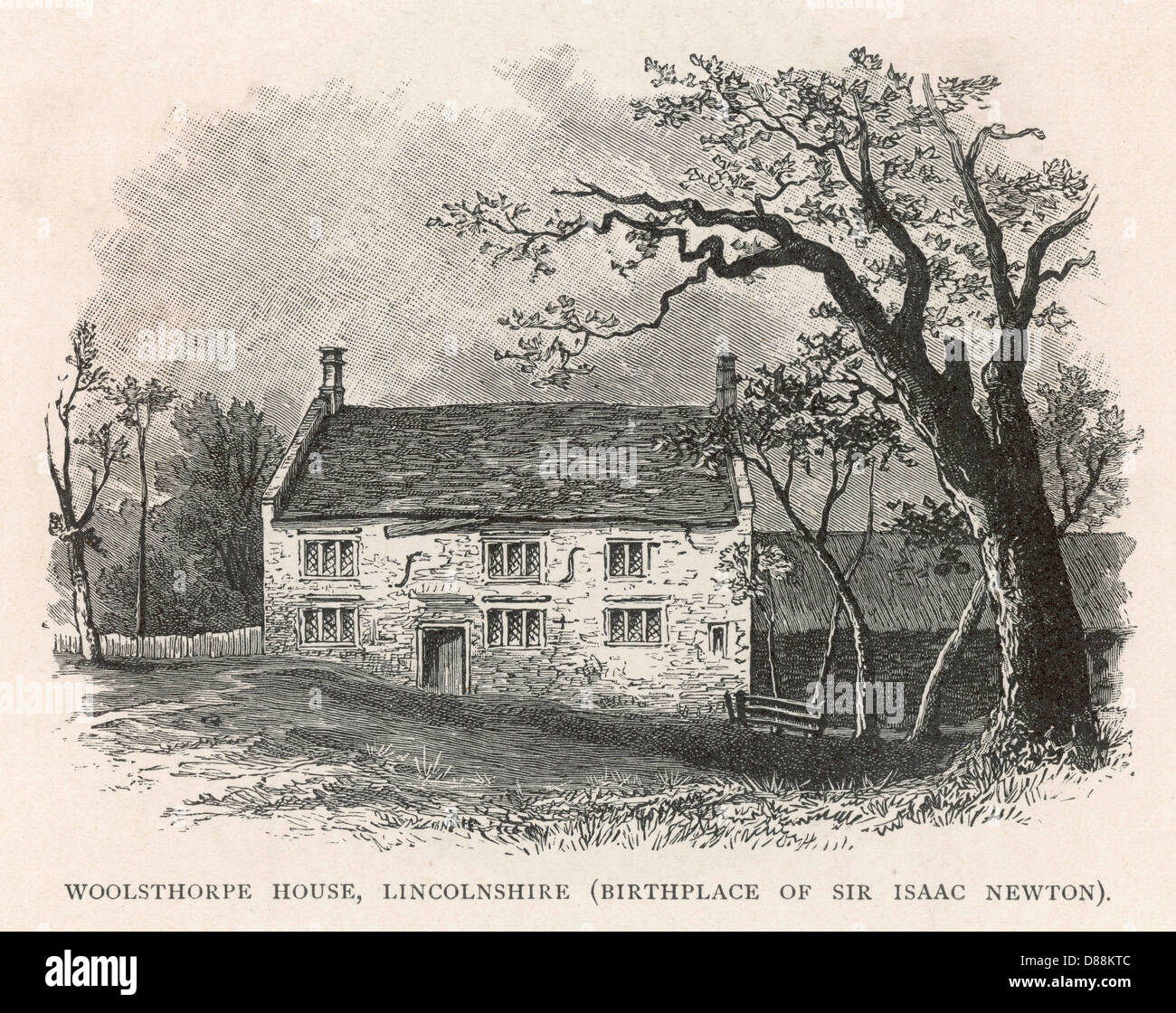 NEWTON/WOOLSTHORPE LINCS Banque D'Images