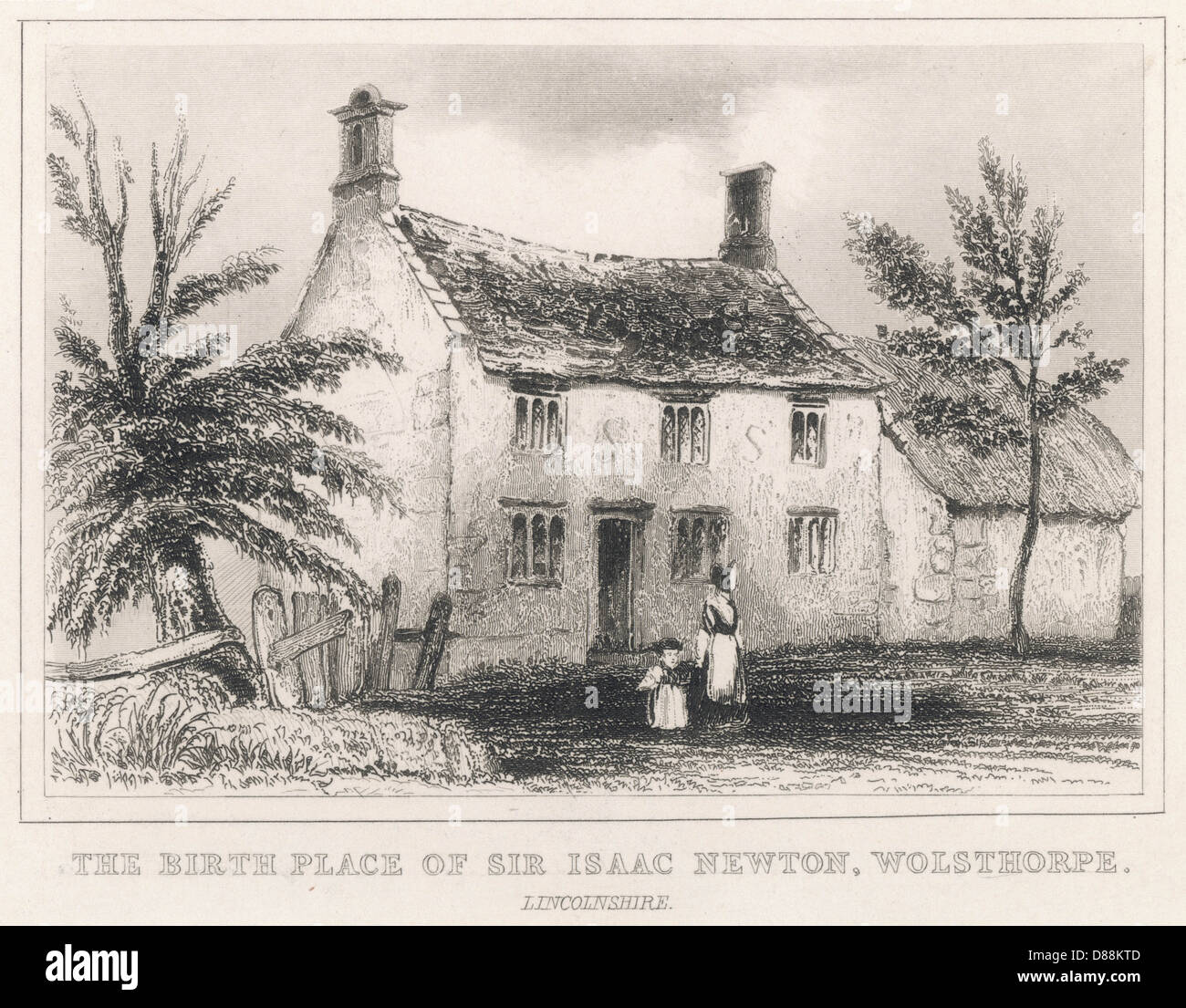 NEWTON/WOOLSTHORPE LINCS Banque D'Images