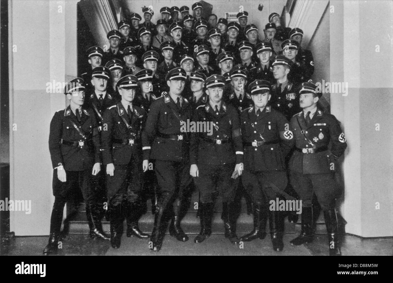 OFFICIERS HIMMLER ET SS Banque D'Images