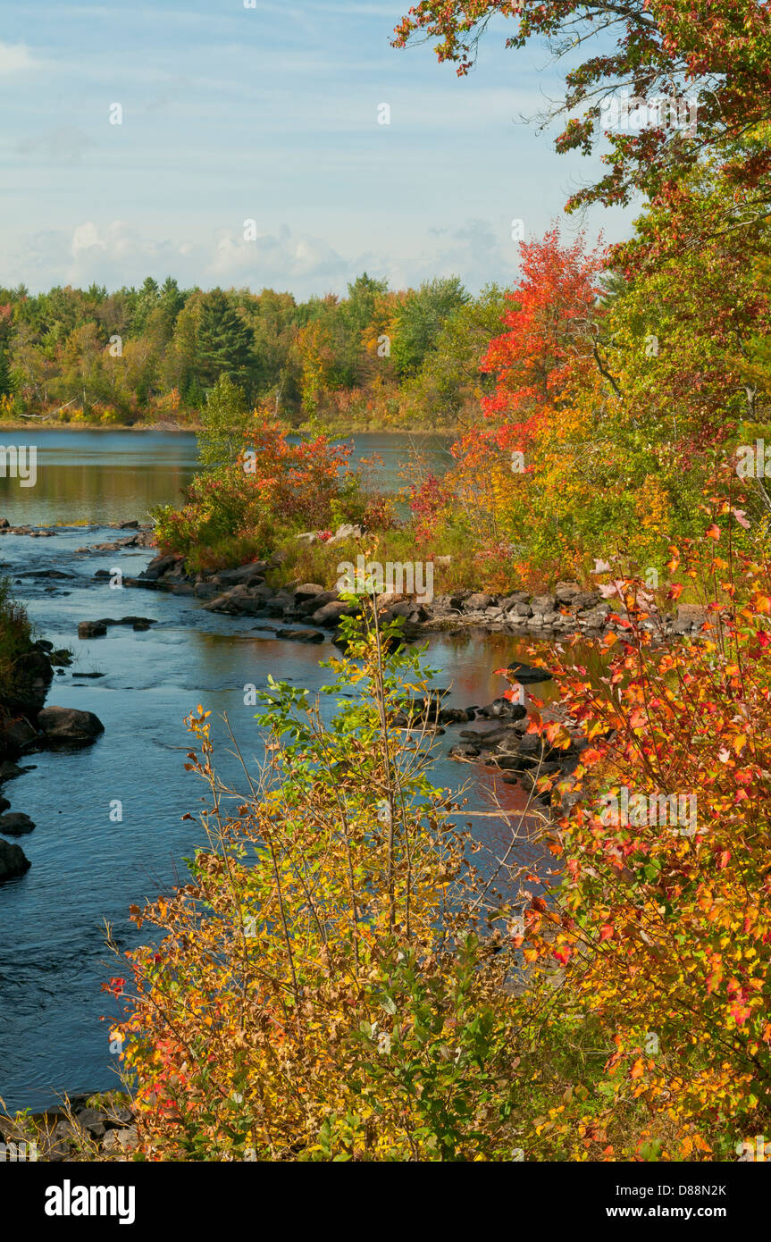 Union européenne River, Waltham, Maine, USA Banque D'Images