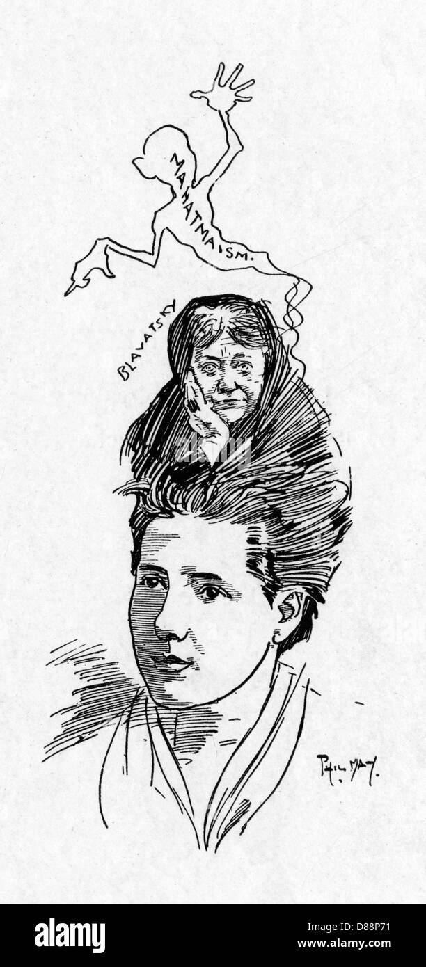 ANNIE BESANT/PHIL MAY Banque D'Images