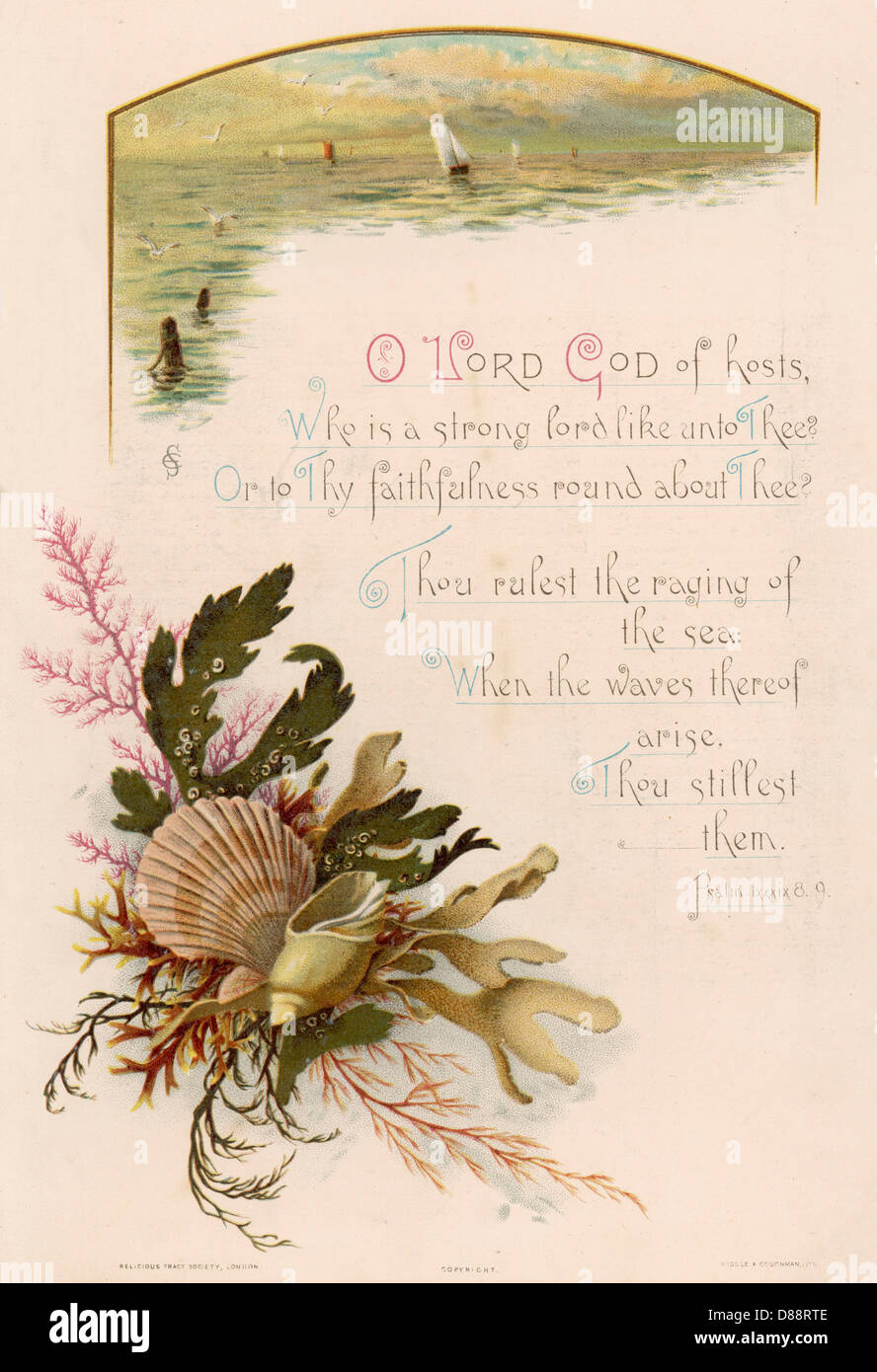 PSAUME LXXXIX 8,9 Banque D'Images