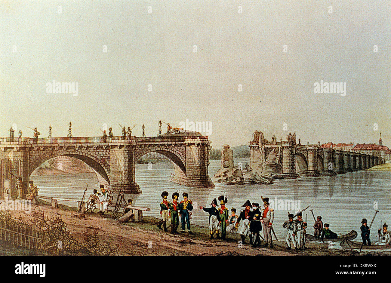 Allemagne Dresden 1813 Banque D'Images