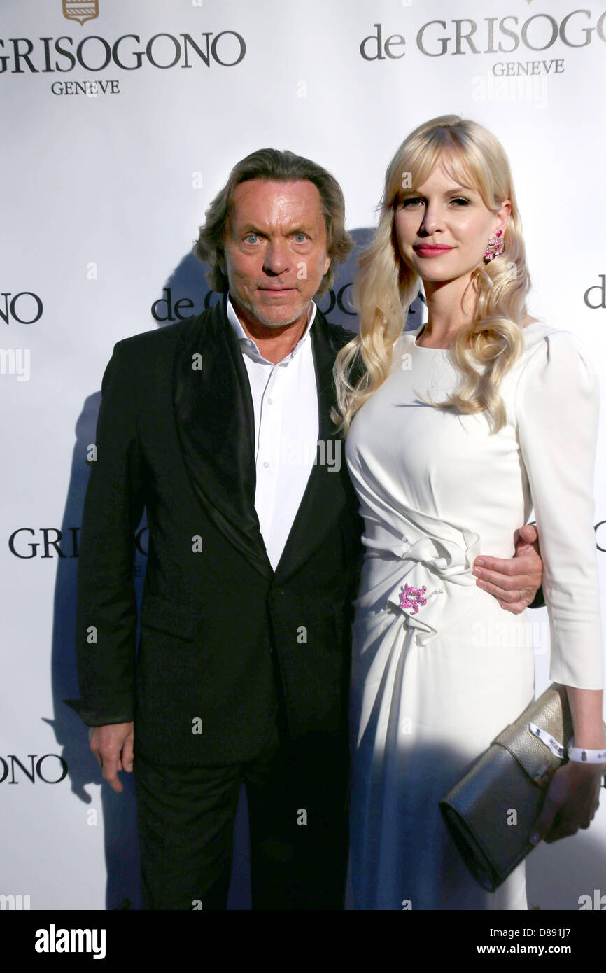 Créateur de mode allemand Otto Kern et sa femme Naomi Modèle Kern assister  à la partie De Grisogono au cours de la 66e Festival International du Film  de Cannes à l'Hôtel du